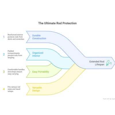 2 Piece Fishing Rod Case Online features